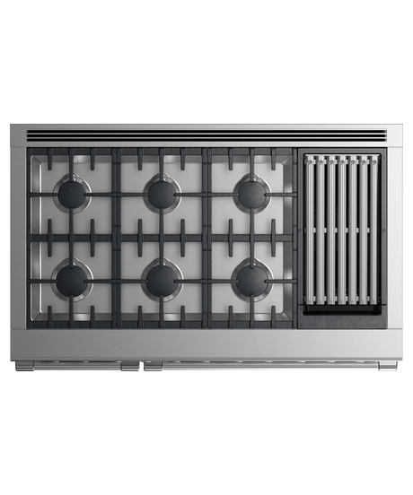 Gas Range, 48", 6 Burners with Grill