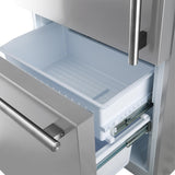 Forno Milano 2-Piece 62-Inch Freestanding Dual Bottom Freezer Refrigerator, Stainless Steel - 34.4 cu.ft, Touch Control, Ice Maker