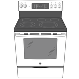 GE® 30" Free-Standing Electric Convection Range with No Preheat Air Fry
