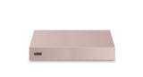 36"W. 12"H. Wall Hood + Ventilator (Finish: Blush, Trim: Brushed Brass)