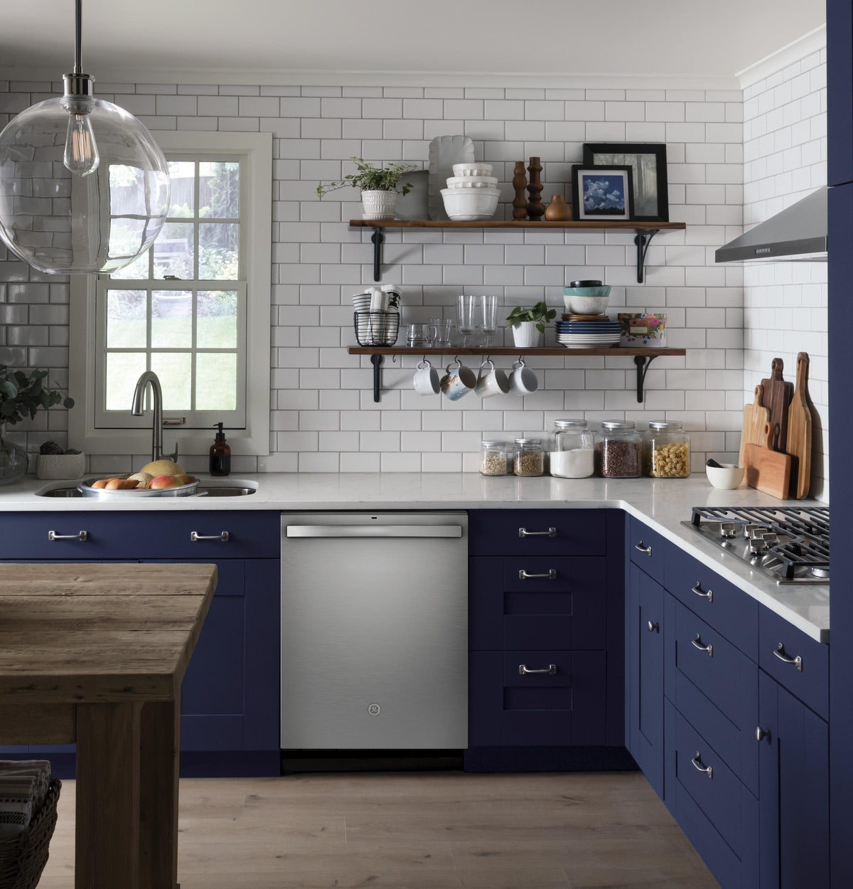 GE® ENERGY STAR® Top Control with Stainless Steel Interior Dishwasher with Sanitize Cycle & Dry Boost with Fan Assist