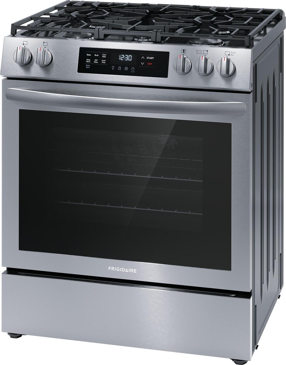 30" Front Control Gas Range with Convection Bake