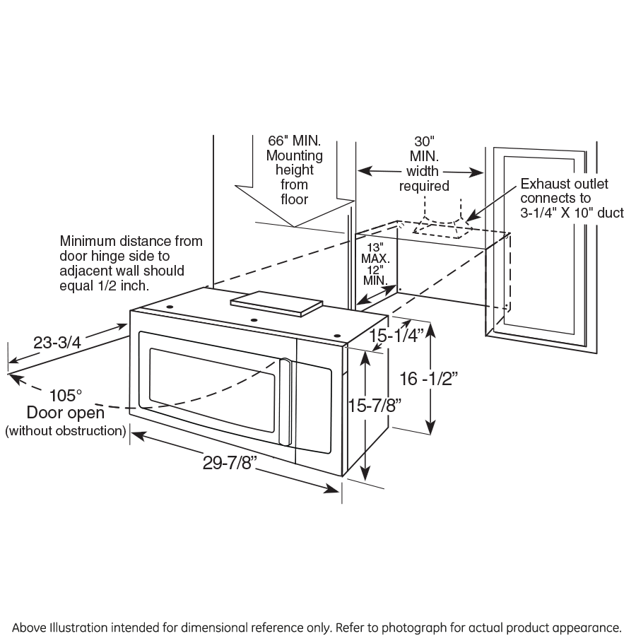 Hotpoint® 1.6 Cu. Ft. Over-the-Range Microwave Oven