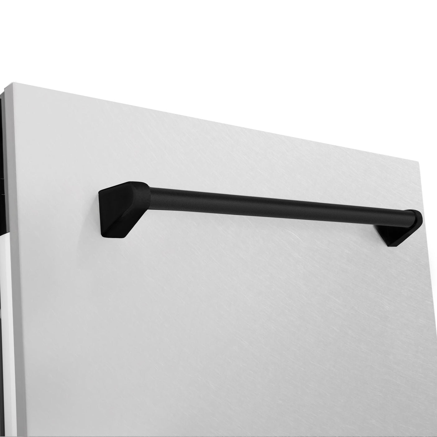 ZLINE Autograph Edition 24" 3rd Rack Top Control Tall Tub Dishwasher in DuraSnow Stainless Steel with Accent Handle, 51dBa (DWVZ-SN-24) [Color: Matte Black]