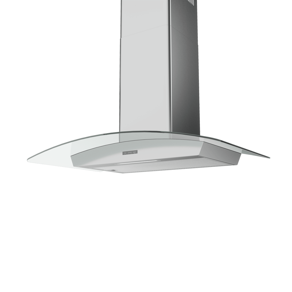 Brisas Curved Glass Chim. Wall, 30" G, 600 CFM, ACT, LED