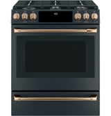 Café™ 30" Smart Slide-In, Front-Control, Dual-Fuel Range with Warming Drawer