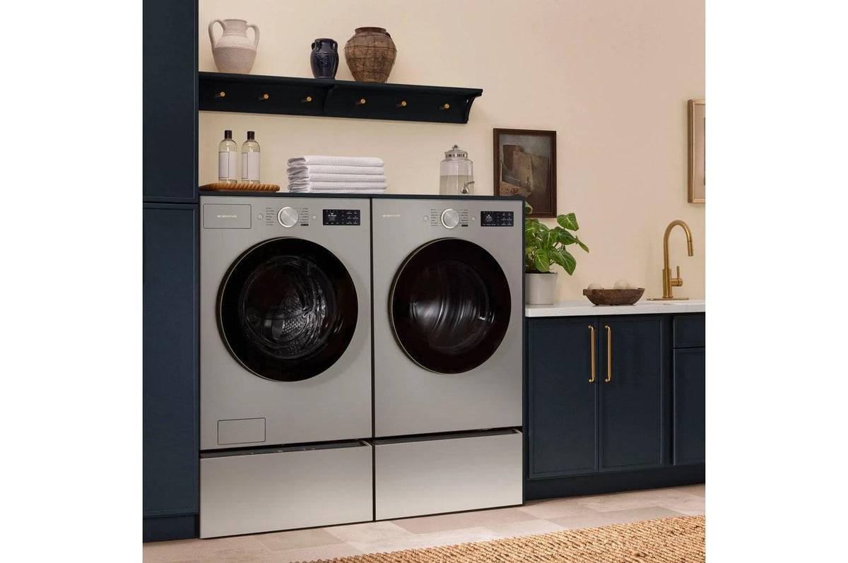 LG SIGNATURE 9.0 cu. ft. Mega Capacity Smart Front Load Electric Dryer with TurboSteam®, Built-In Intelligence and Hybrid Electronic Controls with LCD Display