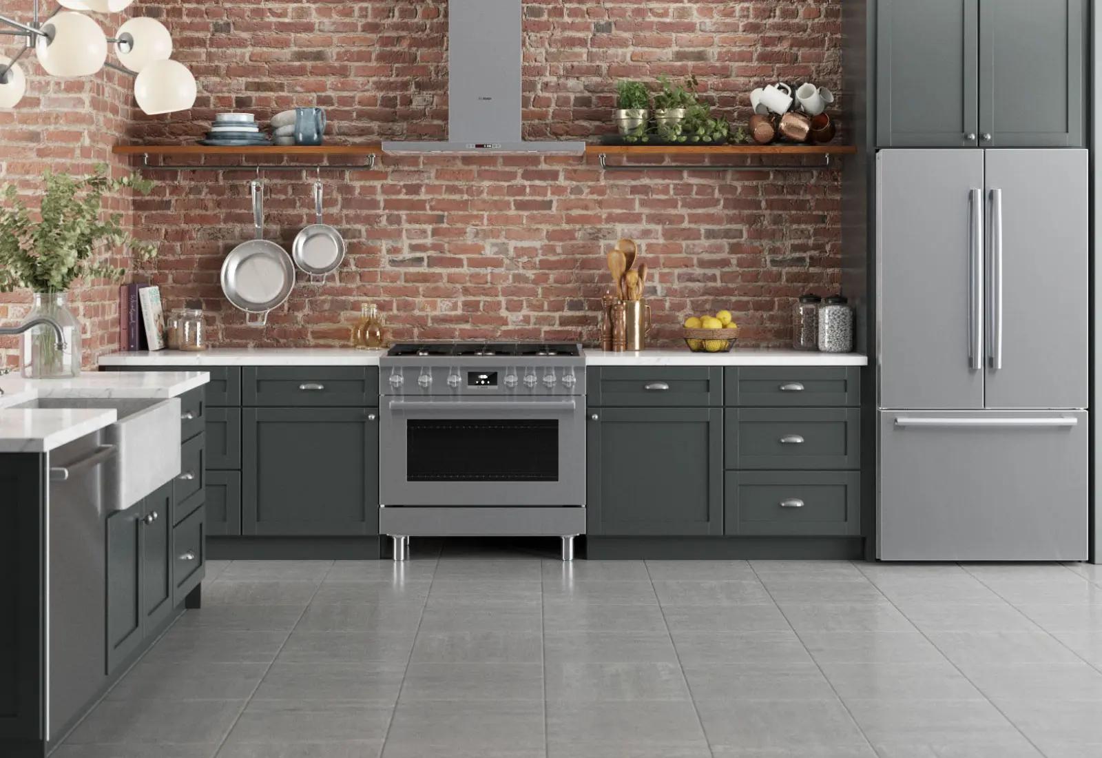 BOSCH HGS8655UC 800 Series Gas Freestanding Range 36