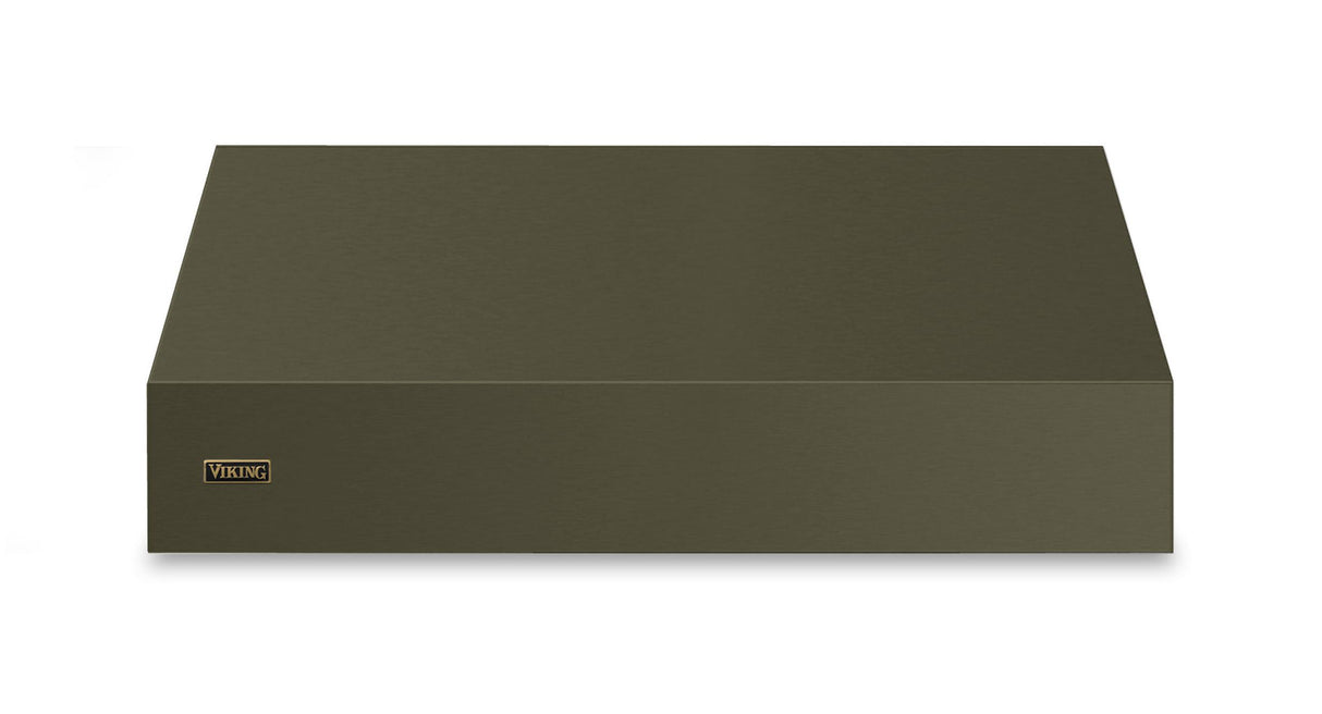 48"W. 18"H. Wall Hood (Finish: Martini, Trim: Brushed Brass)