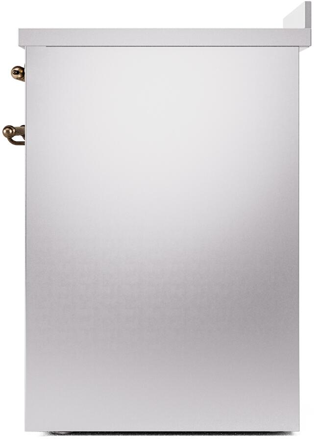 Nostalgie II 30 Inch Electric Freestanding Range in Stainless Steel with Bronze Trim