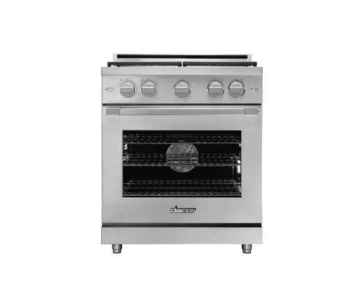 Gas Pro Range, Silver Stainless Steel, Natural Gas