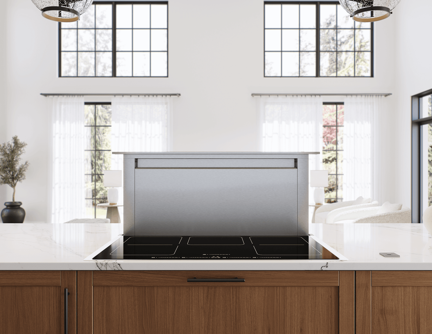 Treviso Downdraft, 14" rise, 36" Width, SS, 600 CFM