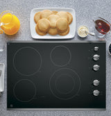 GE® 30" Built-In Knob Control Electric Cooktop