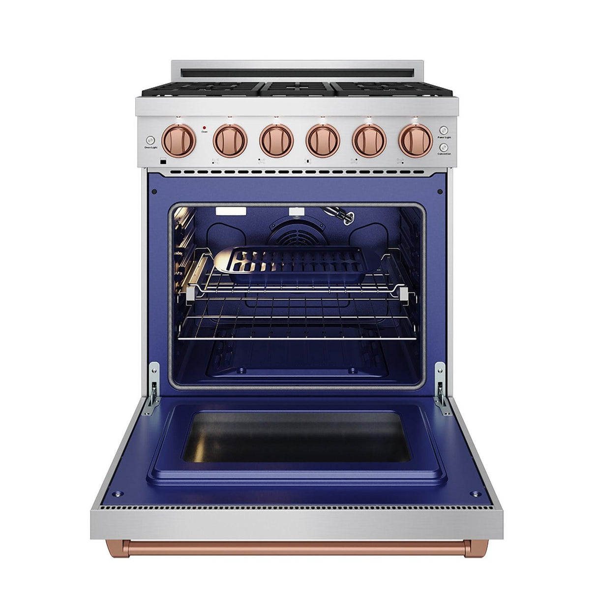 30 Inch Professional Gas With Precision Knob Control In Stainless Steel/rose Gold