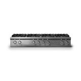 48"W. Gas Rangetop (Burner: 8b, Finish: Stainless Steel, Trim: Polished Chrome, Fuel: Propane)