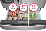 22 Cu. Ft. Counter-Depth 4-Door French Door Refrigerator