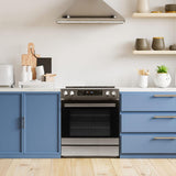 Danby 30 Slide in Induction Range with LED Touch Control in Stainless Steel