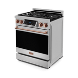 30 Inch Professional Gas Range With Tilt Panel Touch Control In Stainless Steel/rose Gold  Gordon Ramsay Series