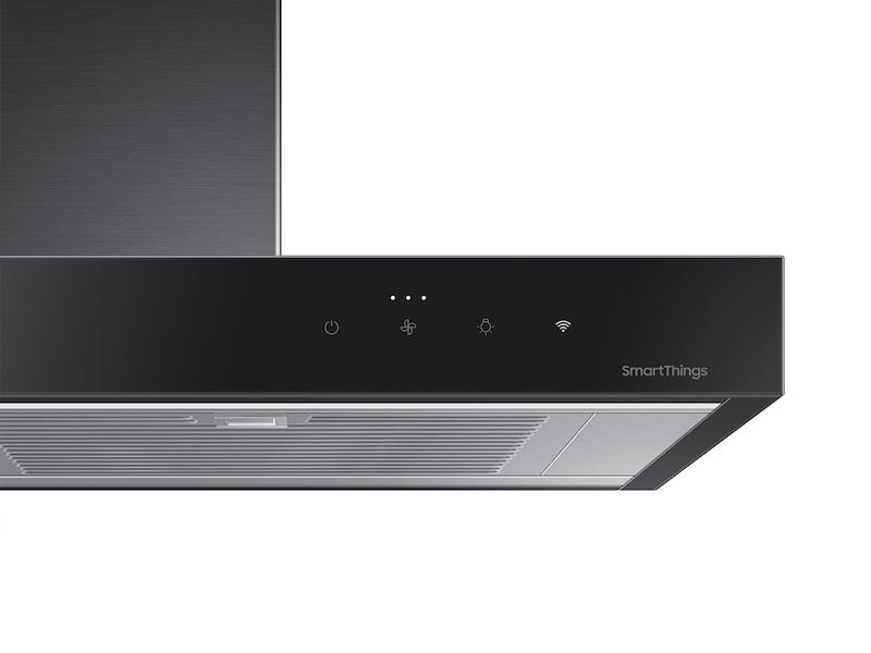 30" Bespoke Smart Wall Mount Hood in Clean Deep Charcoal