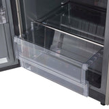 Forno Fortezza 60 Inch Convertible Refrigerator/Freezer with Modern Trim Kit, Stainless Steel, Total No Frost, with Automatic Ice Maker