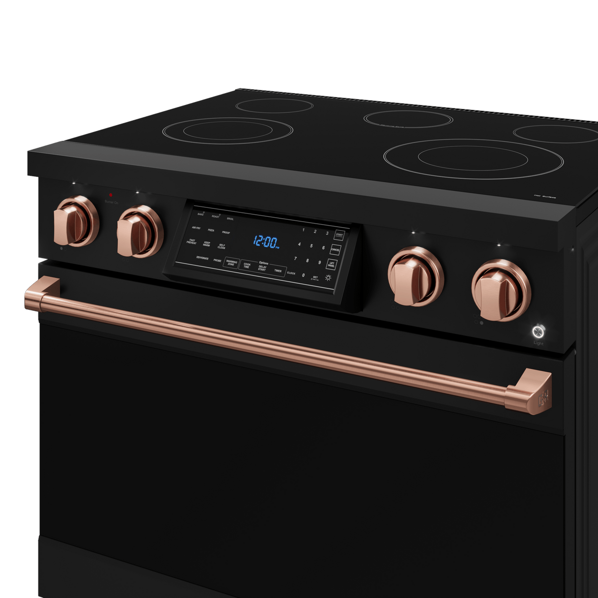 36 Inch Professional Electric Range With Tilt Panel Touch Control In Black/rose Gold  Gordon Ramsay Series