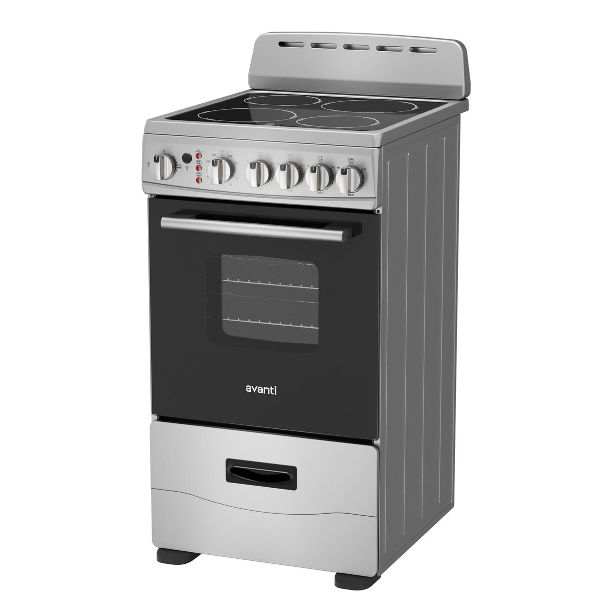 Avanti 20-Inch Freestanding Electric Range with Ceramic Glass Cooktop, in Stainless Steel (CERU200P3S)