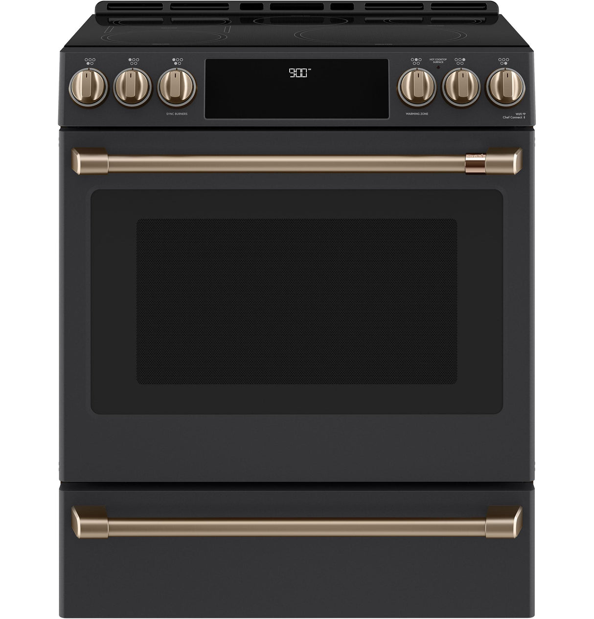 Café™ Front Control Induction Knobs and Handles - Brushed Bronze
