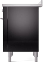 Professional Plus II 36 Inch Electric Freestanding Range in Glossy Black with Trim