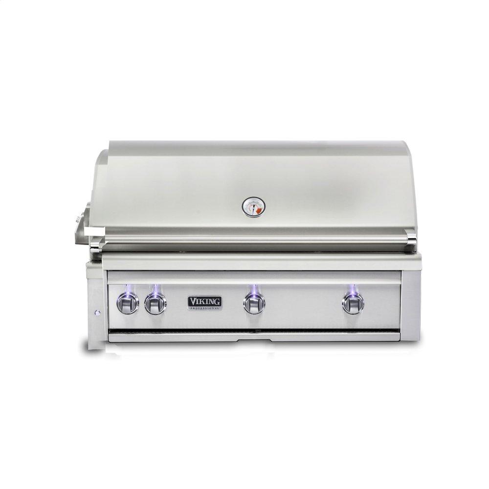 42 W. Built-in Grill with ProSear Burner and Rotisserie, Propane Gas