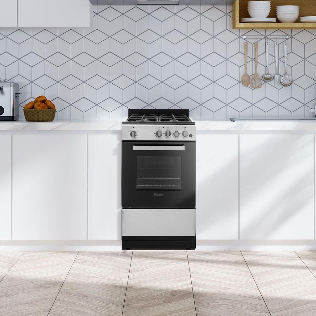Danby 20" Wide Gas Range in Stainless Steel
