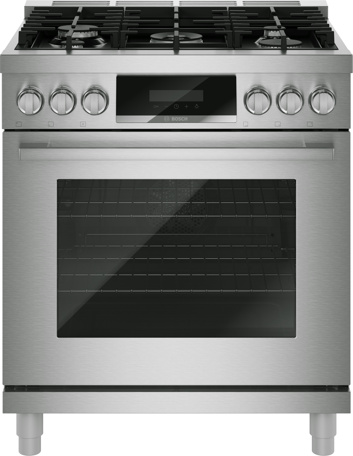 800 Series, Dual fuel freestanding range, 30'', Stainless steel