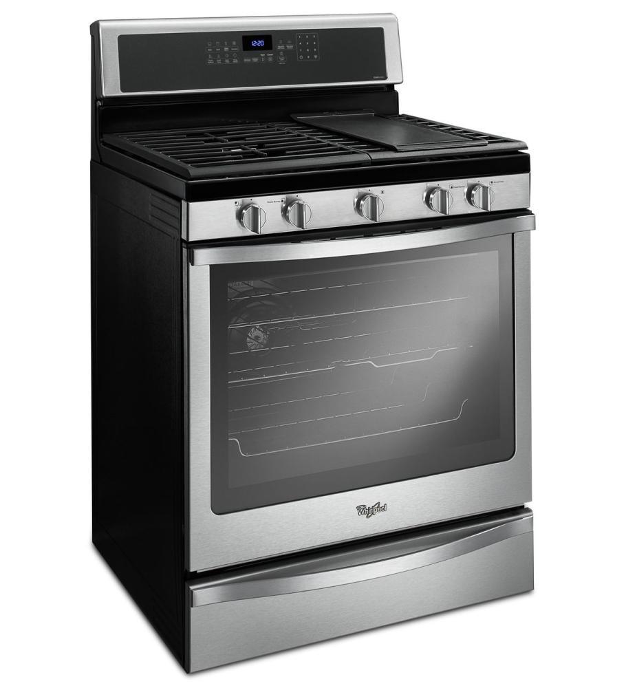 5.8 Cu. Ft. Freestanding Gas Range with AquaLift® Self-Cleaning Technology