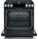 Café™ 30" Smart Slide-In, Front-Control, Dual-Fuel Range with Warming Drawer