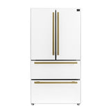 Forno Moena Espresso 36-Inch White French Door Refrigerator, 19.2 Cu. Ft., Frost-Free, Automatic Ice Maker, ENERGY STAR Certified