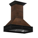 ZLINE 36 in. Wooden Wall Mount Range Hood in Antigua and Walnut - Includes Remote Motor