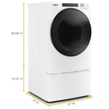 7.4 cu. ft. Front Load Gas Dryer with Steam Cycles