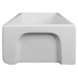 ZLINE 36" Venice Farmhouse Reversible Fireclay Sink (FRC5122) [Color: White Gloss]