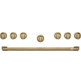 Café™ 36" Brushed Brass Handle & Knob Set for Pro Range and Rangetop