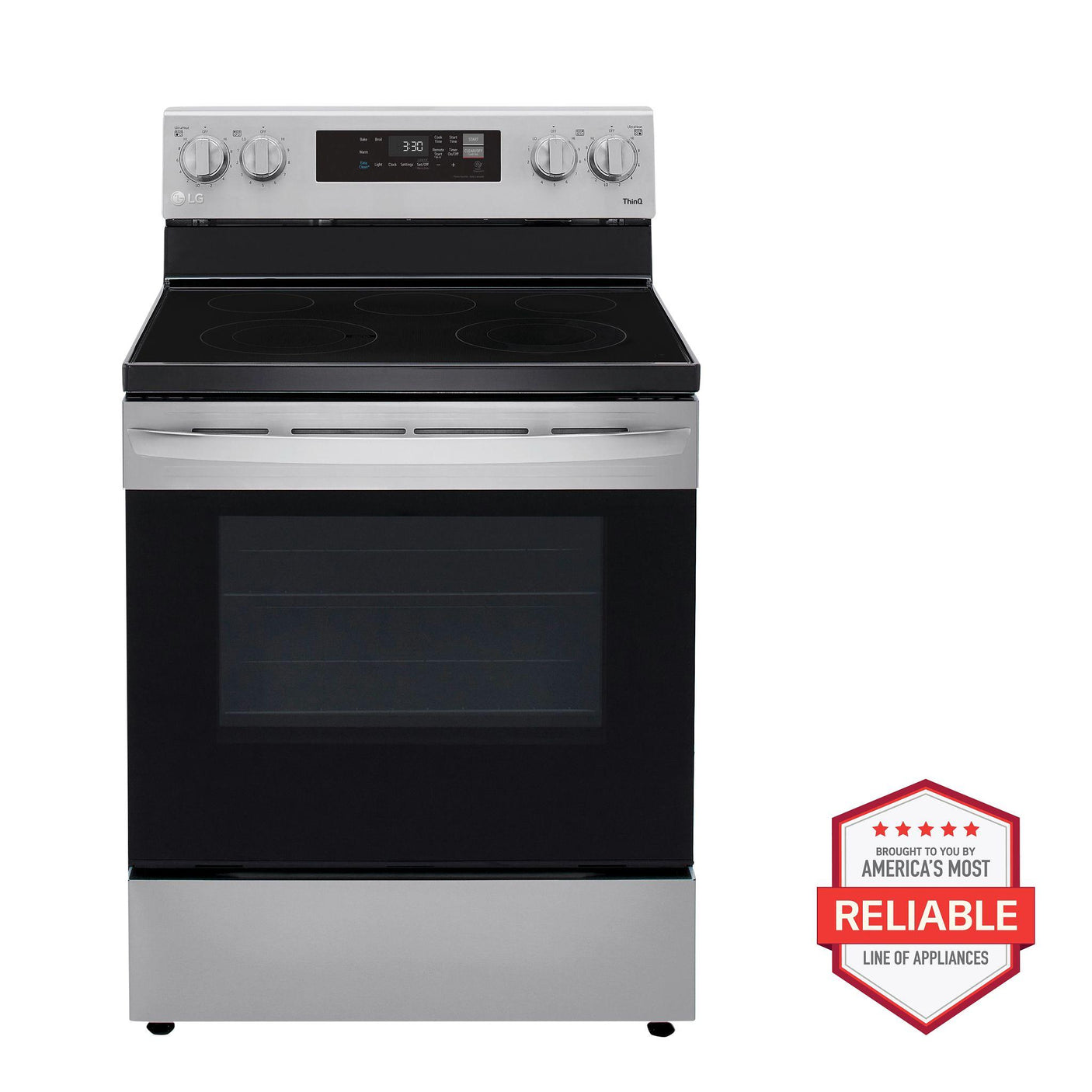6.3 cu ft. Smart Wi-Fi Enabled Electric Range with EasyClean®