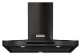 36" Wall-Mount, 3-Speed Canopy Hood - Black Stainless