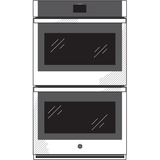 GE® 30" Smart Built-In Self-Clean Convection Double Wall Oven with Never Scrub Racks