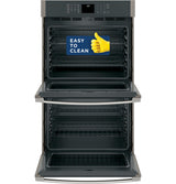 GE® 30" Smart Built-In Self-Clean Double Wall Oven with Never-Scrub Racks