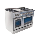 48 Inch Professional Dual Fuel Range In Stainless Steel