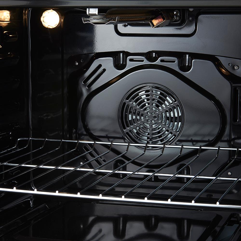Forno Leonardo 30-Inch Stainless Steel Gas Range, 5 Sealed Burners (Totaling 39,500 BTU), 5 cu.ft. Convection Oven, Continuous Cast Iron Grates, Black Enamel Interior, Auto Re-Ignition, LP Conversion Kit Included