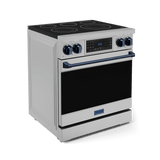 30 Inch Professional Electric Range With Tilt Panel Touch Control In Stainless Steel/navy Blue  Gordon Ramsay Series
