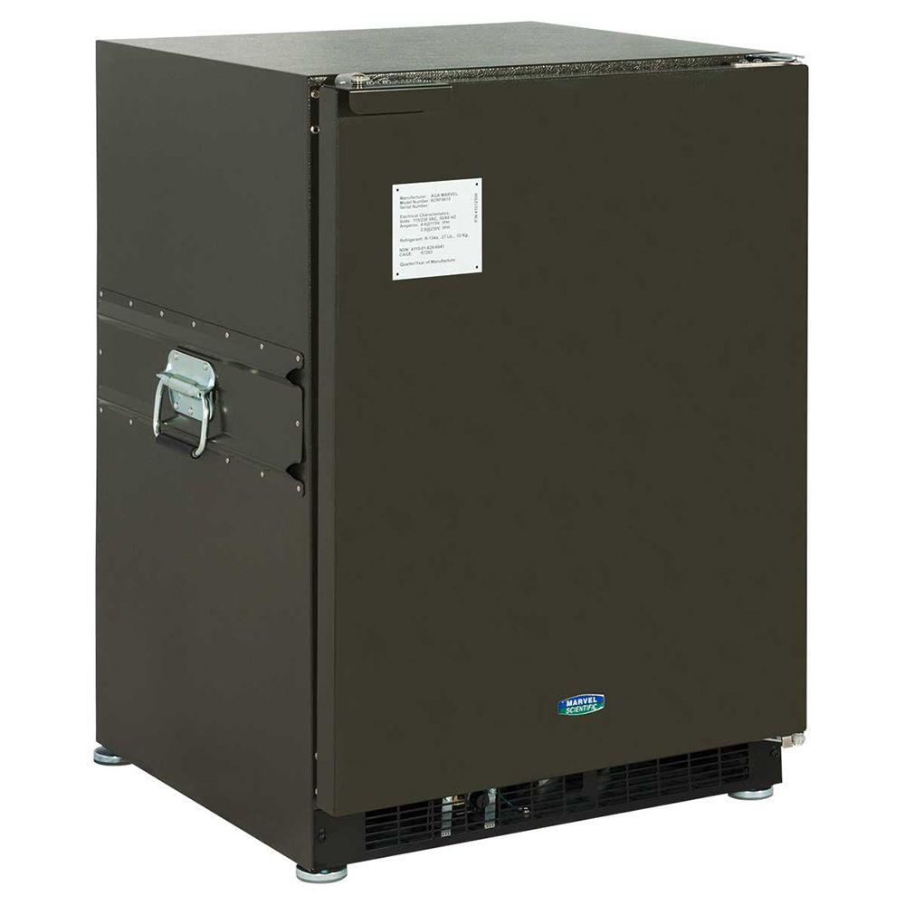24-in Scientific Dual-Voltage Refrigerator Freezer with Door Style - Green