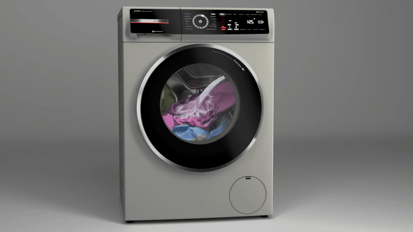 800 Series Compact Washer , Pearl Steel