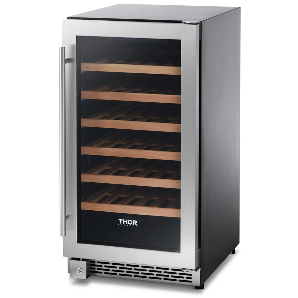 18 Inch Single Zone Built-in/freestanding Wine Cooler, 40 Wine Bottle Capacity