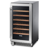 18 Inch Single Zone Built-in/freestanding Wine Cooler, 40 Wine Bottle Capacity