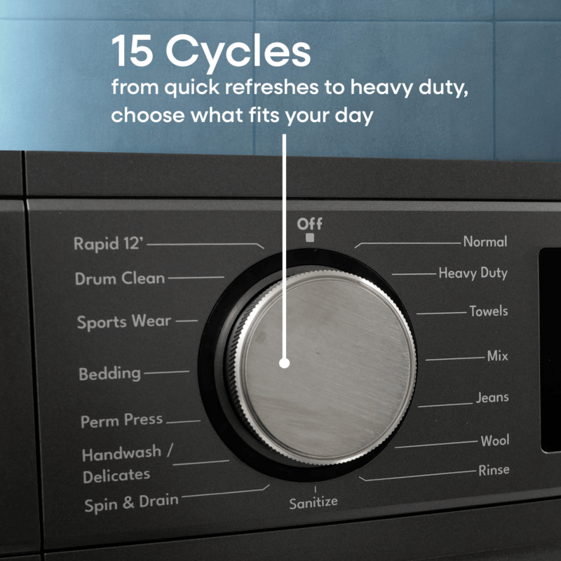 Element 24-inch 2.2 cu. ft. Front Load Washer - Gray, ENERGY STAR (ECW2224EGG)